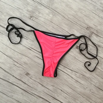 Moterų Bikini Bottom Mažas Juosmens Skrynios Plaukimo maudymosi kostiumėlį Mergaitė Raudona Biquini Brazilijos Nuosėdos Sexy girl Thong maudymosi kostiumėliai, dugnai