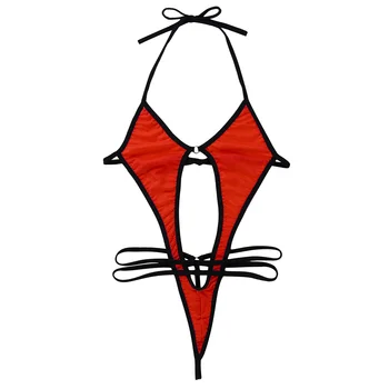 Moterų Ekstremalių Smulkutis Apynasrio Diržas Dirželius Leotard Bodysuit Plaukimo Kostiumas Swimsuit T-atgal Thong Micro Bikini Teddies apatinis Trikotažas