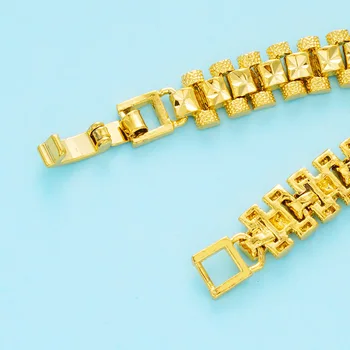 Moterų Jewellry Aksesuarai, platus watchband 24K Aukso Spalvos vario Flash Manžetai wrap apyrankės, Bangles moterų papuošalai
