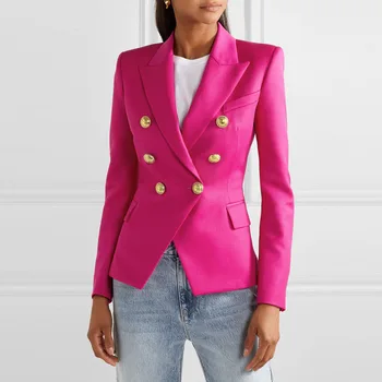 Moterų kailis ilgas švarkas plius dydžio pledas striukė žiemos drabužių moterims 2019 naujas juodos spalvos raudona rožinė mėlyna Office Lady moteriški paltai