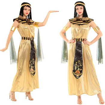 Moterų Princesė Kleopatra, Egipto Karalienė Dress Vinjetė Nustatyti Suaugusiųjų Helovinas Kostiumas Gimtadienio Vakarėlio Princesė Cosplay Disfraces