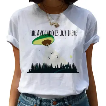 Moterų Ullzang Animacinių filmų Juokingi marškinėliai 90s Mielas Grafinis Marškinėlius Harajuku korėjos Stiliaus Viršaus Tees Moterų Nauja Avokado Kawaii T Shirts