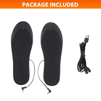 Moterų, Vyrų Žiemos USB Elektra Šildomas Vidpadis Dėl Vaikščiojimo Batai Moters Pėdų Šildytuvas, Batų Įklotai USB Šildymo Vidpadžiai, Kojinės Šilčiau Įterpti