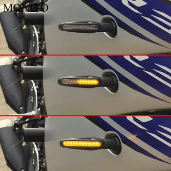 Motociklo Posūkio Signalai, LED Žibintai, Tekantis Vanduo Mirgėjimo Flashers Už KAWASAKI Z900 Z650 Z800 NINJA 250 300R 300 Z250 Z300 250R
