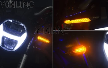 Motociklo Posūkio Signalai, Šviesos užpakalinis žibintas LED Indikatoriai avariniai žibintai Flashers Honda GROM MSX125 Yamaha FZ1 FAZER FZ6 FZ8