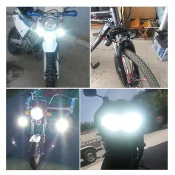 Motociklo priekinis žibintas Priešrūkinis Prožektorius LED Žibintų DC 12V 24V Išorės Darbo Lengvieji Motociklai, Elektriniai Dviračiai