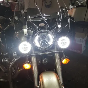 Motociklų 7 colių Apvalus Led priekinis žibintas/ 4.5 Colių LED Artimųjų Rūko Žibintai/ 7