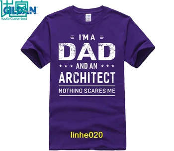 Mp Tėtis Ir Architektas T-shirt Vyrams Tėvas Juokinga Dovana
