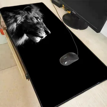 MRG black lion Pelės kilimėliai RGB LED Kompiuterio darbalaukio Pelės padas guminis pagrindo arba LED padas žaidėjus žaidimų