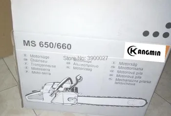 MS660 su 33 colio juostos ir grandinės 92cc benzinas pjūklą geros kokybės gamykla pardavė nemokamas pristatymas