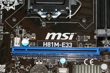 MSI H81M-E33 Plokštė LGA 1150 DDR3 Intel H81M Paramos 1231 V3 MATX SATA III USB3.0 PCI-E X16 2.0 Originalus Naudojami