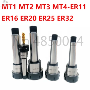 MT1/MT2/MT3/MT4 Morzės siaurėjantys ER11/ER16/ER20/ER25/ER32/ER40 collet tvirtinimo Laikiklis,CNC įrankių laikiklis pakaba.