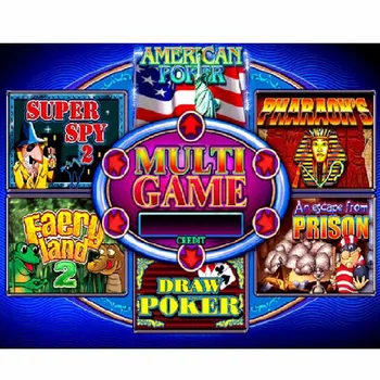 Multi 6x pokerio žaidimo lentos lizdas žaidimas, PCB kazino pcb lenta lošimo mašina pcb 60-95% laimėti norma