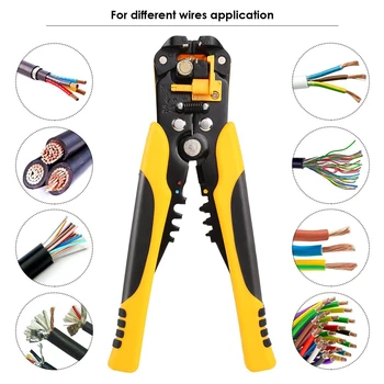 Multi-Fuction Wire Stripper Apkabos, Reguliuojamas Išpardavimas Ilgis laidų Ir Kabelių Pjovimo Užspaudimo Įrankis Išpardavimas Terminalo 0.2-6mm