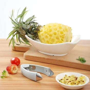 Multi-funkcija plieno ananasų corer slicer virtuvės vaisių ir daržovių peilis ananasų akių valiklis priemonė, ananasų įrašą