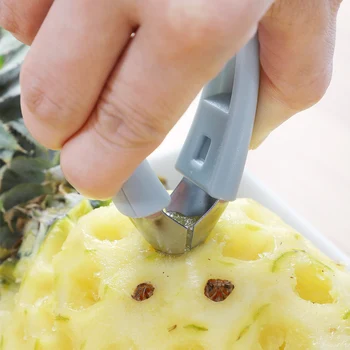 Multi-funkcija plieno ananasų corer slicer virtuvės vaisių ir daržovių peilis ananasų akių valiklis priemonė, ananasų įrašą