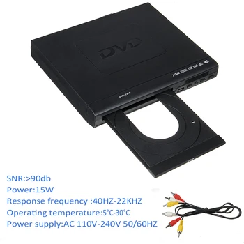 Multi Sistema 1080P HD DVD Grotuvas Nešiojamas USB 2.0 3.0 DVD Grotuvą, Skaitmeninės Multimedijos DVD TV Paramos HDMI CD, SVCD, VCD MP3 Funkcija