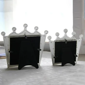 Multi-Standard White Pearl Karūna Metalo Foto Rėmelis Set Vestuves Šeimos Namų Puošybai Foto Stalo Rėmas Dovana Draugams