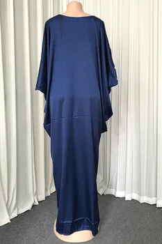 Musulmonų Abaja Maxi Suknelės Moterims Batwing Rankovės Afrikos Kaftan Dubajus Arabų Islamo Ilgas Chalatas, Islamo Aprangos Spausdinti Heidi Bazin Ropa