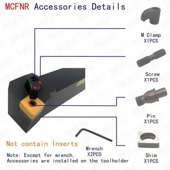 MZG MCFNR Dešinėje 25 16 20 mm CNC Tekinimo Staklėmis Cutter CNMG Išorės Tekinimo Įrankio Laikiklis Ištekinimo Metalo Pjovimo Toolholder