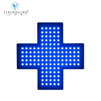 Mėlyna Spalva Mirksi Vaistinė LED Kryžiaus Ženklas, Vaistinė, Medicinos Parduotuvės Profesinio mokymo Parduotuvė