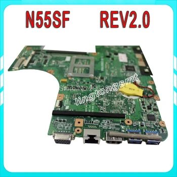 N55SF Plokštė REV2.0 Asus N55S N55SL Nešiojamas plokštė N55SF Mainboard N55SF Plokštė bandymo OK