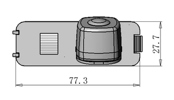 Naktinio Matymo Spalva Galinio vaizdo atbulinės eigos parkavimo Kamera, Licencijos Plokštės, Šviesos, Kamera SEAT Leon 1P 5F MK2 MK3 2006 ~ m.