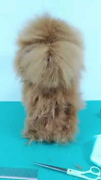 Naminių gyvūnėlių Grožio Netikrą Šunų Plaukų modelis Modelis Teddy Apsirengęs VIP Ram Suknelė Netikrą Šunų Plaukų Pet Shop Praktikos Modeliavimo Šuo