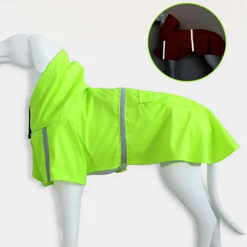 Naminių reikmenys šunų drabužius didelis šuo, vandeniui poncho pet šviesą atspindinčios juostelės šuo lietpaltis 1pcs