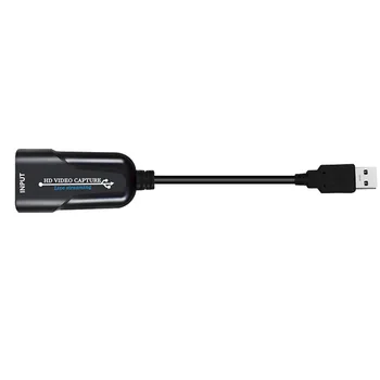 Namų Biuro Plastiko Vaizdo plokštė Nešiojamas Adapteris USB Į Mini Kompiuterių uv-C Plug And Play HD 1080P 60fps