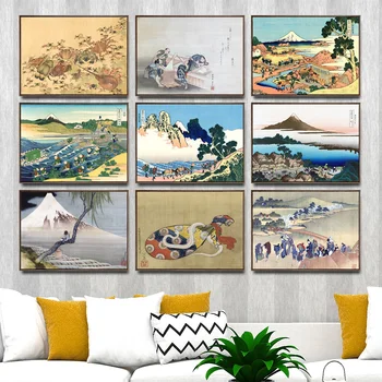 Namų Dekoravimo Meno Sienos Nuotraukas Fro Kambarį Plakato Spauda, Drobė Paveikslų Japonijos Katsushika Hokusai 5