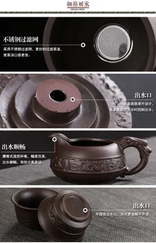 Namų Šlifavimo Mašinos Kūrybinės Keramikos Arbatinukas Kung Fu Arbatos Puodelio Pusiau Automatinė Tingus Arbatinukas