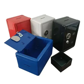 Namų ūkio Draudimo Box Mini Metalo Saugus Kūrybos Piggy Bank Klavišą Draudimo Kabineto Darbastalio Apdaila LESHP