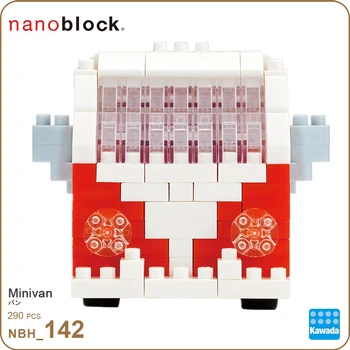 Nanoblock Mini Diamond Blokai Suaugusiųjų Statybos NBH-142 Ekskursijos Van 290pcs Švietimo Žaislai Vaikams