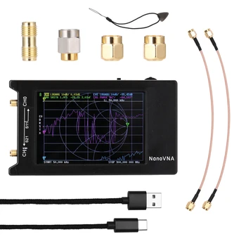 NanoVNA-H4 Vektoriaus Tinklo Analizatorius 10KHz-1,5 GHz HF VHF UHF Antena Skaitmeninės Analizatorius Juoda Antenos Analizatorius Mokamas