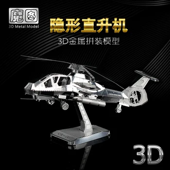 Nanyuan GELEŽIES STAR 3D metalo įspūdį RAH-66 Pavogti Sraigtasparnio modelis 