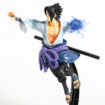 Naruto Shippuden Vibracijos Žvaigždžių Uchiha Sasuke Chidori Ver. PVC Pav Kolekcines Modelis Žaislas