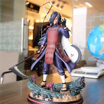 Naruto Uchiha Madara Statulėlės Statula PVC Veiksmų Skaičius, 30cm Anime Naruto Paveikslas 