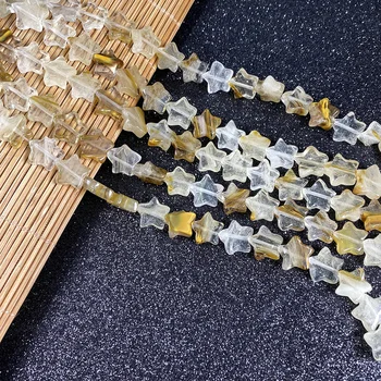 Natūralaus Akmens penkiakampės Žvaigždės formos Prarasti Karoliukai Pusgaminius String Granulių Papuošalai Priėmimo 