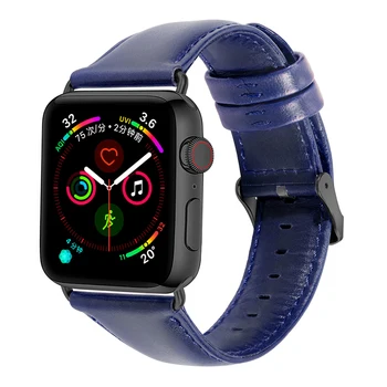 Natūralios Odos dirželis Apple watch band 44mm 40mm teisingai iwatch 42mm 38mm apyrankę watchband 