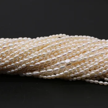Natūralūs Gėlavandenių Perlų Mix-Spalvos Ryžių Formos Prarasti Karoliukai 4-5 MM Papuošalai Priėmimo 
