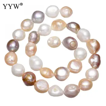 Natūralūs Gėlavandenių Perlų Prarasti Granulių maišyti spalvas 13-kaip 14mm Maždaug 0,8 mm Parduotas Už Maždaug 15.7 Colių Kryptis