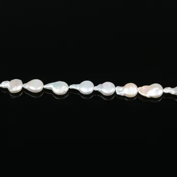 Natūralūs Gėlavandenių Perlų Zawalcowany Aukštos Kokybės ne didesnis kaip 36 cm Punch Prarasti Karoliukai Papuošalai Priėmimo 