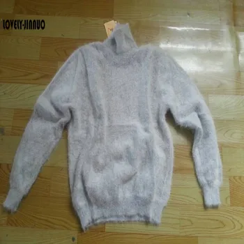 Nauja originali mink kašmyro megztinis vyrams puloveriai vyrų gryno kašmyro audinių vyrų megztinis žiemą didelis dydis nemokamas pristatymas S272