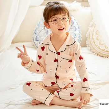 Nauja Siunta 2020 M. Pavasarį, Rudenį, Vaikai Pižama Nustatyti Kūdikio Mielas Medvilnės Sleepwear Kostiumas Mergaičių Naktiniai Drabužiai Kelnės Berniukams Nustatyti Vaikų Dovanų