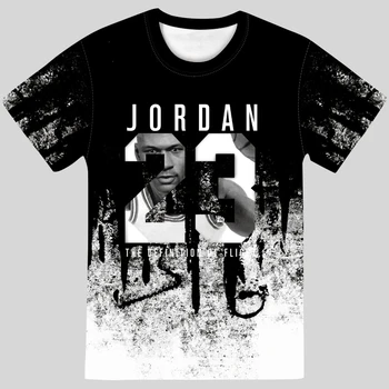Nauja Vasaros Karšto Vyro Jordan 23 3D T Marškinėliai Vyrams Kamufliažas O-kaklo Mados Spausdinti 23 Hip-Hop Tee Camisetas Drabužių Atsitiktinis Viršų