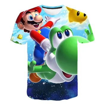 Nauja Vasaros Mados T-shirt Vaistai ir piktžolių marškinėliai Animaciją Super Mario 3D Spausdinimo Mens Moteriški t shirts Kūrybos Anime Tee Viršūnės