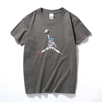 Nauja Vasaros Mados Trumpas Rankovės Cool Spausdinti Vyrų marškinėliai Viršuje Juokinga Astronautas Dizaino T-shirt Camisetas Hombre Streetwear Marškinėlius