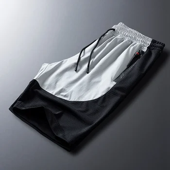 Nauja vasaros vyrų kratinys Šortai streetwear plius dydis 6XL 7XL 8XL sporto šortai Kvėpuojantis negabaritinių kietas šortai prarasti elastingumą