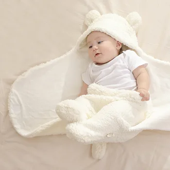 Naujagimio Kokono Kūdikių Rudenį miegmaišiai Žiemos Medvilnės Tirštėti Paketas Bebes Antklodė Suvystyti Krepšys Vežimėlis Wrap Sleepsack